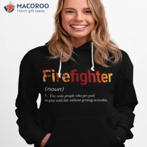 firefighter profession funny description with orange flames shirt hoodie 1