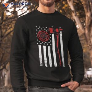 fireman tshirt american flag graphics firefighter shirt sweatshirt