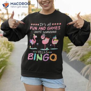 flamingo bingo funny shirt sweatshirt