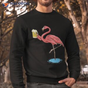 Flamingo Drinking Beer Shirt 2 flamingo drinking beer shirt sweatshirt