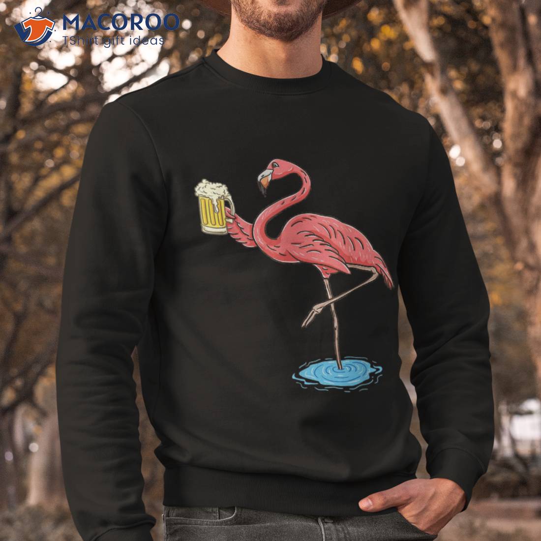 Flamingo Drinking Beer Shirt Flamingo Drinking Beer Shirt