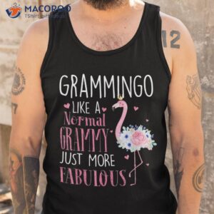 flamingo grammingo like a normal grammy gifts funny grandma shirt tank top