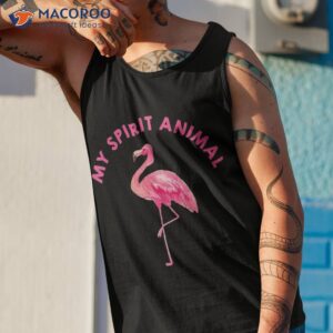 flamingo spirit animal cute lover shirt tank top 1