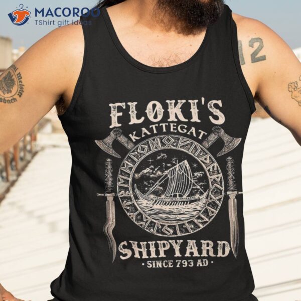 Flokis Shipyard Kattegat Viking Ship And Sword Shirt