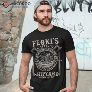 flokis shipyard kattegat viking ship and sword shirt tshirt 3