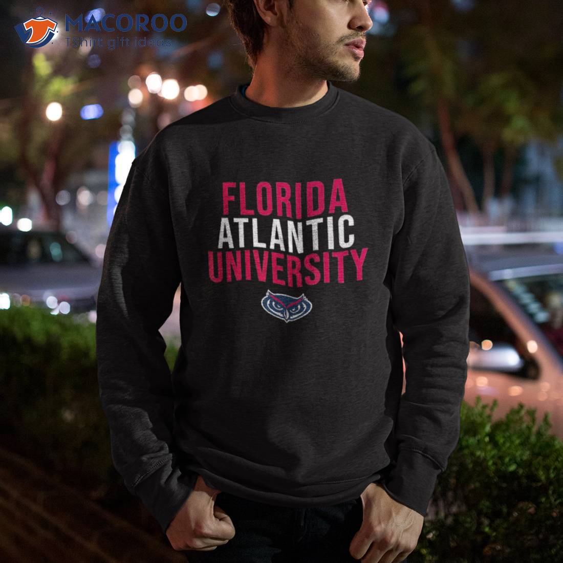 Florida Atlantic University Fau Owls Stacked Shirt Florida Atlantic University Fau Owls Stacked Shirt