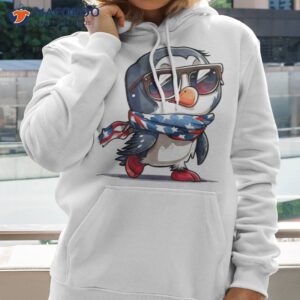 fourth of july penguin with american flag and cool shades t shirt hoodie 2