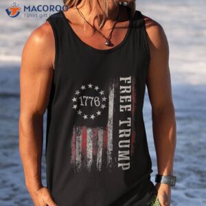 Free Donald Trump 1776 Republican Support Pro Trump American Flag Shirt 3 free donald trump 1776 republican support pro trump american flag shirt tank top