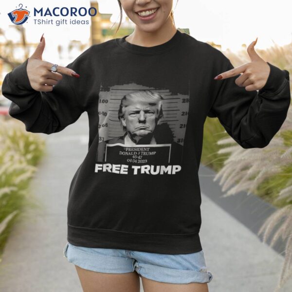 Free Donald Trump Mugshot Shirt