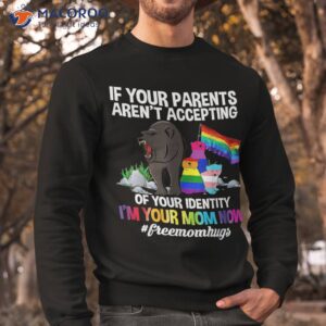 free mom hugs proud mama bear lgbt gay pride lgbtq parade shirt sweatshirt