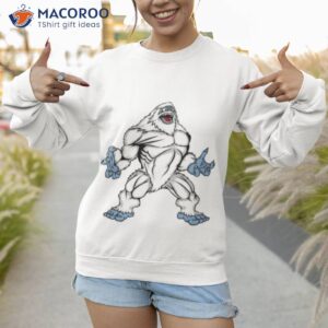 Funny Abominable Snowman Graphic Design Shirt 2 funny abominable snowman graphic design shirt sweatshirt 1