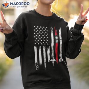 funny american flag nurse day gift idea shirt sweatshirt 2