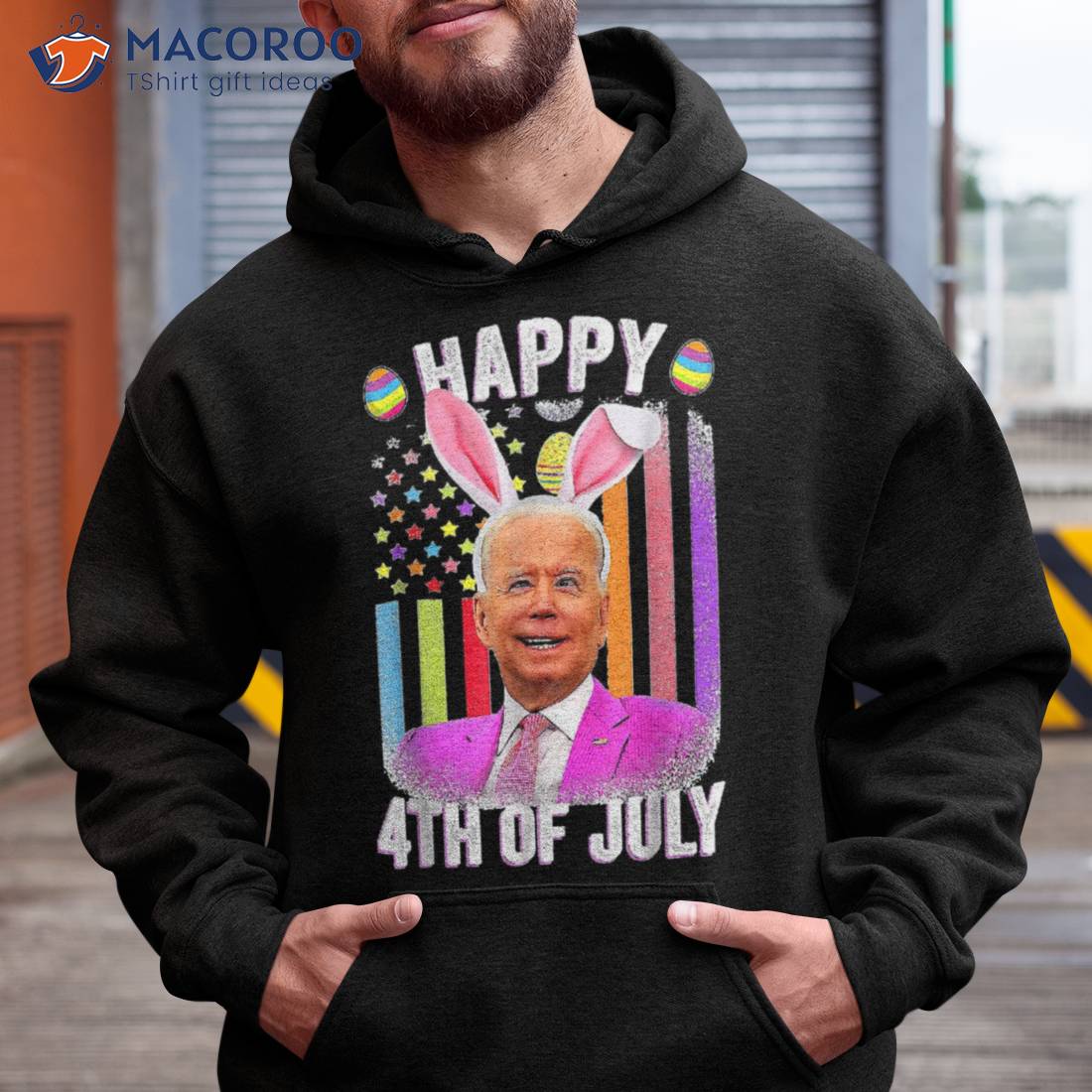 Funny Biden Happy 4th Of July Confused Easter Biden Bunny Shirt Funny Biden Happy 4th Of July Confused Easter Biden Bunny Shirt