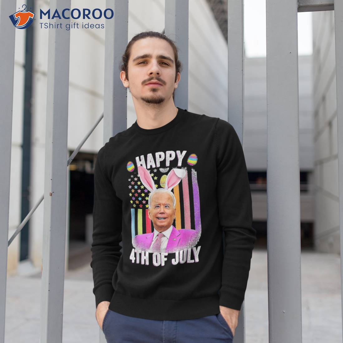 Funny Biden Happy 4th Of July Confused Easter Biden Bunny Shirt Funny Biden Happy 4th Of July Confused Easter Biden Bunny Shirt