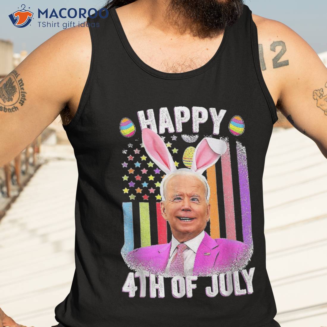 Funny Biden Happy 4th Of July Confused Easter Biden Bunny Shirt Funny Biden Happy 4th Of July Confused Easter Biden Bunny Shirt