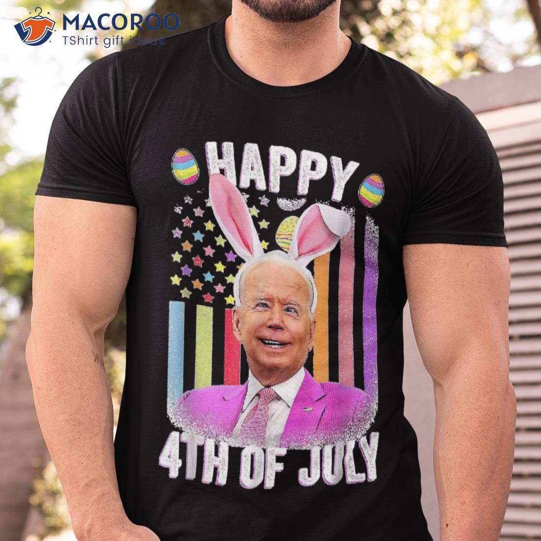 Funny Biden Happy 4th Of July Confused Easter Biden Bunny Shirt Funny Biden Happy 4th Of July Confused Easter Biden Bunny Shirt