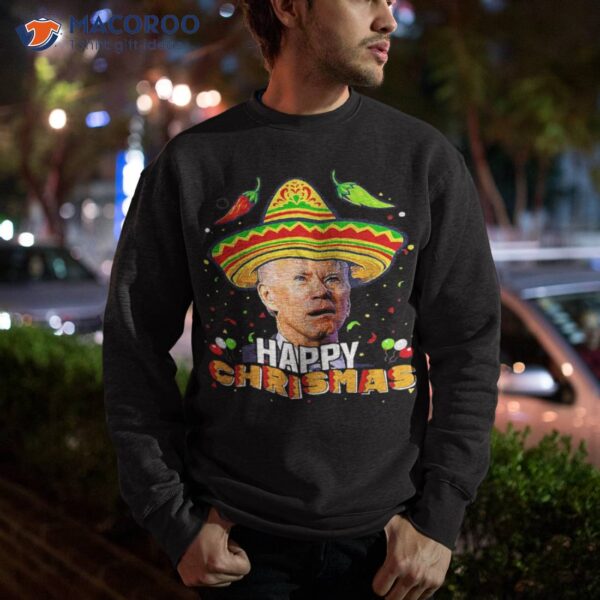 Funny Biden Happy Christmas Confused Cinco De Mayo Premium Shirt