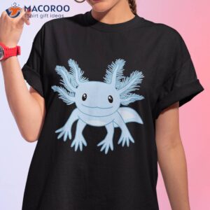 Funny Blue Kawaii Axolotl Anime Shirt