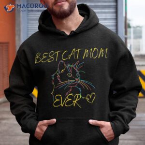 Funny Cat Best Mom Ever Meow With My Shirt