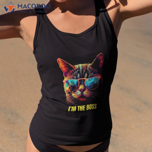 Funny Cat – I’m The Boss, Pop Art Shirt