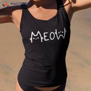 funny cat lover meow mom gifts novelty design fun shirt tank top 2