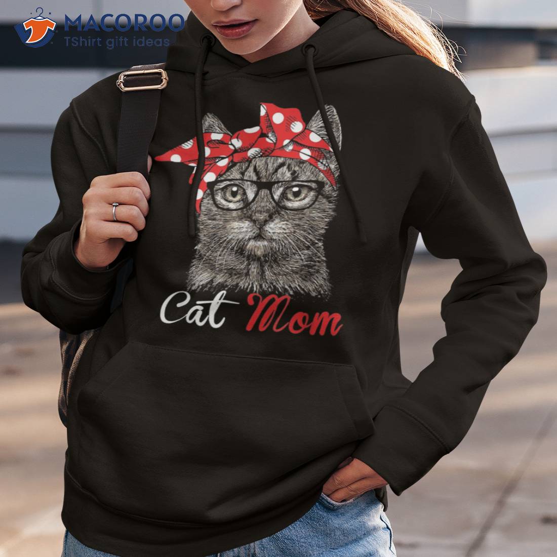 Cat discount mom hoodie