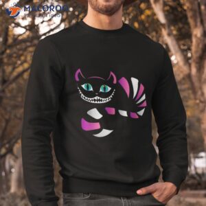 funny cheshire faced cat cats t shirt sweatshirt