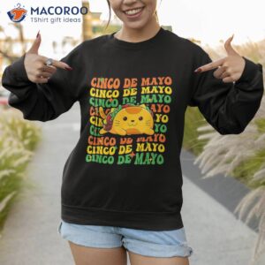 funny cinco de mayo meow taco cat lover adult boy girl tall shirt sweatshirt