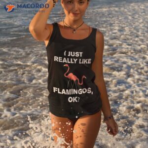 funny flamingo shirt pink flamingos lover gift ideas kids tank top 3