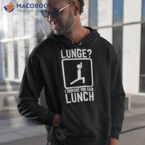 Funny Gym Shirt, Workout Top, Lunge Lunch Stick Figure Shirt