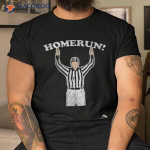 funny homerun shirt baseball football mash up tshirt