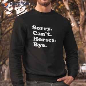 funny horse gift for boys or girls short sleeve shirt sweatshirt