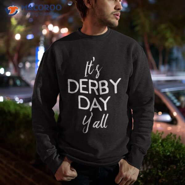 Funny Horse Racing Retro It’s Derby Day Yall Ky Shirt