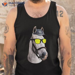 funny horse racing vintage portrait ky derby shirt tank top