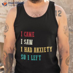 funny i came saw for humor retro and shirt tank top