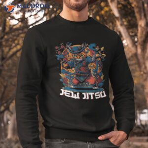 funny i know jew jitsu cat martial arts shirt sweatshirt