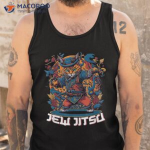 funny i know jew jitsu cat martial arts shirt tank top