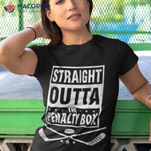 funny ice hockey straight outta the penalty box lover shirt tshirt 1