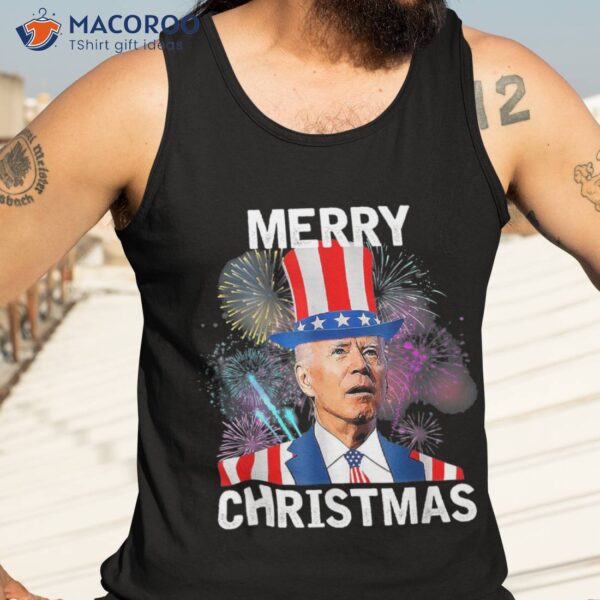 Funny Joe Biden 4th Of July Merry Christmas Shirt