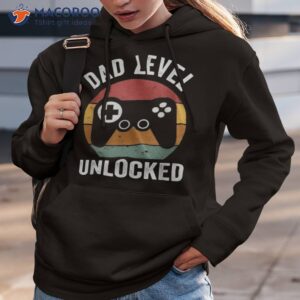 funny new dad shirt level unlocked day tee gaming hoodie 3