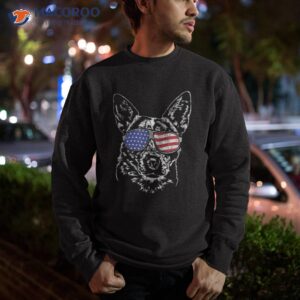 funny proud cattle dog heeler american flag shirt tee gift sweatshirt