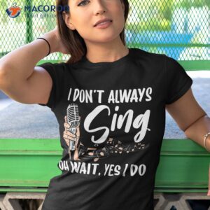 funny singer for karaoke microphone singing lovers shirt tshirt 1