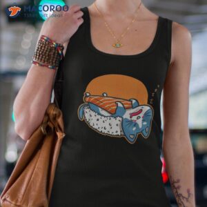 funny sushi cat kawaii anime neko otaku japanese lover shirt tank top 4