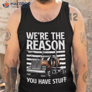 funny trucker design for semi truck driver lover shirt tank top