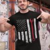 Funny Vintage Mechanic Distressed American Flag Gift For Shirt