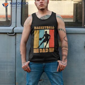 funny vintage retro best basketball dad ever father s day shirt tank top 2