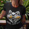 Funny Wolf Design Howl You Doin Wolves Shirt