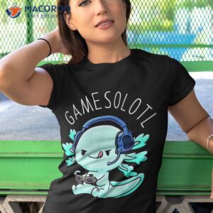 Kawaii Gamesolotl Axolotl Gamer Anime Gifts Boys Girls T-shirt