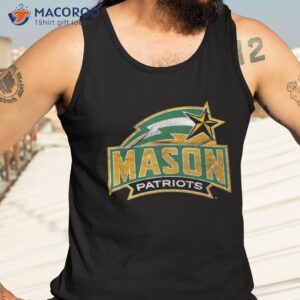 George Mason University Patriots Distressed Primary Logo Shirt 3 george mason university patriots distressed primary logo shirt tank top 3