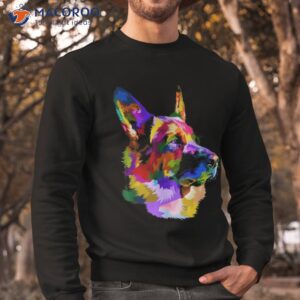 german shepherd pop art portrait for dog owners shirt sweatshirt